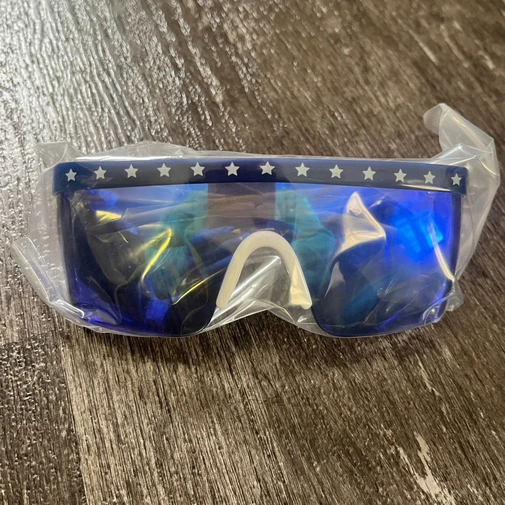 Tipsy‎ Elves USA Flag Stars Sunglasses Sky Can You See USA UV400 Protection